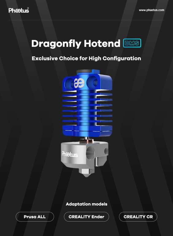 Phaetus Dragonfly hot-end BMS