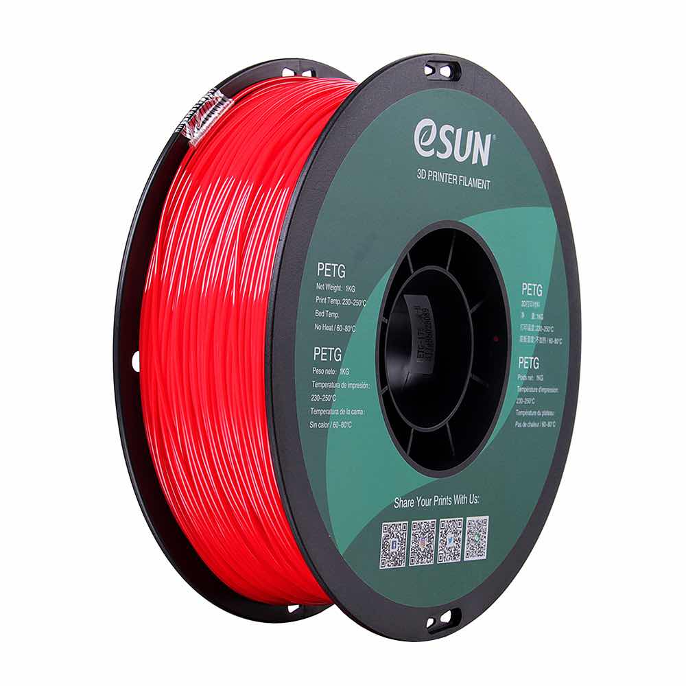 eSUN PETG - 1.75mm - 1 kg - Solid Red