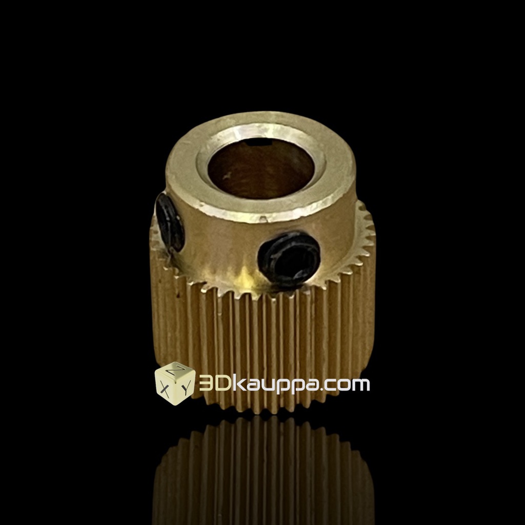 [3D-EXTRG-40-BRASS] 3D MK7 MK8 Extruderin vetopyörä 40/ Messinki