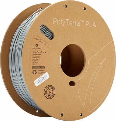 Polymaker PolyTerra PLA 1.75mm-1 kg Fossil Grey