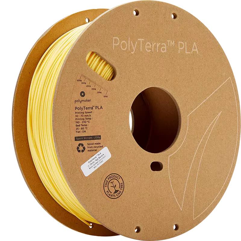 Polymaker PolyTerra PLA 1.75mm-1 kg Banana