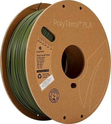 Polymaker PolyTerra PLA 1.75mm-1 kg Army Dark Green 