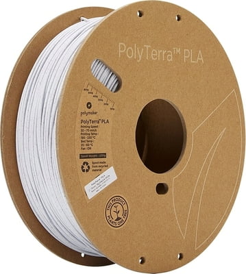 Polymaker PolyTerra PLA 1.75mm-1 kg Marble White