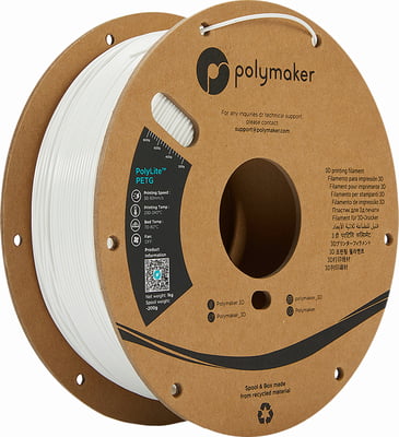 Polymaker PolyLite PETG 1.75mm-1 kg White