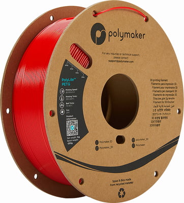 Polymaker PolyLite PETG 1.75mm-1 kg Red