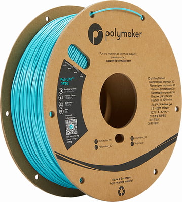 Polymaker PolyLite PETG 1.75mm-1 kg Teal