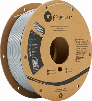 Polymaker PolyLite PETG 1.75mm-1 kg Grey