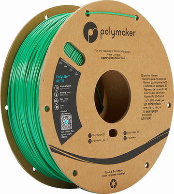 Polymaker PolyLite PETG 1.75mm-1 kg Green