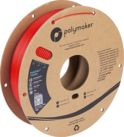 Polymaker PolyFlex TPU-95A 1.75mm-750g Red