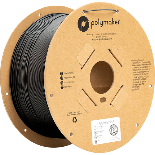 Polymaker PolyTerra PLA 1.75mm-3 kg Charcoal Black