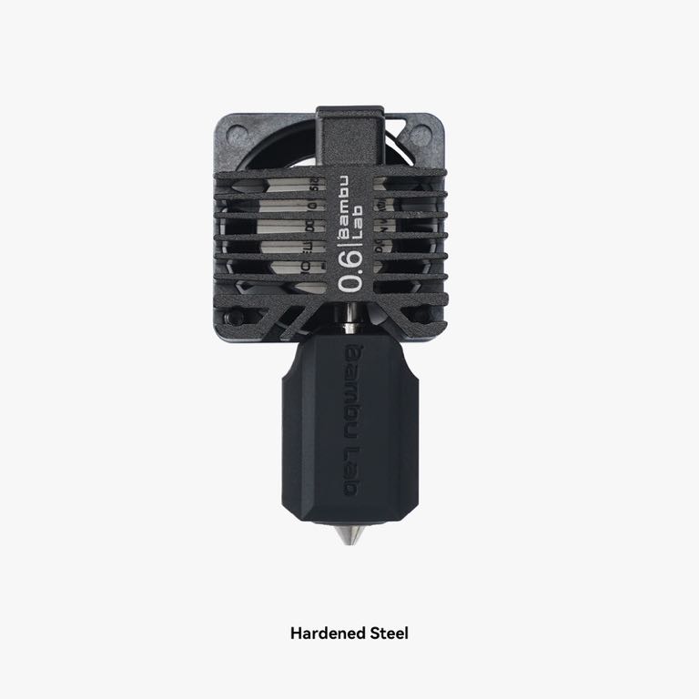 Bambu Lab P1P/P1S Hotend Assembly with Hardened Steel Nozzle 0,6mm