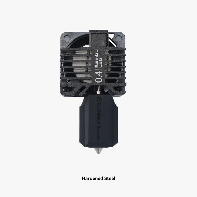 Bambu Lab P1P/P1S Hotend Assembly with Hardened Steel Nozzle 0,4mm