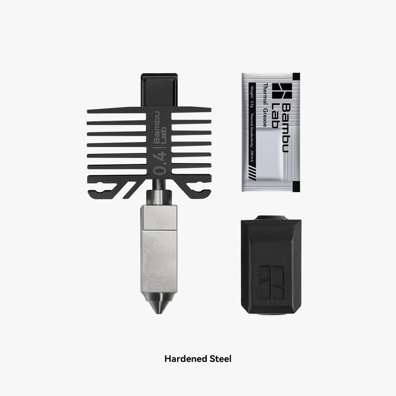 Bambu Lab X1 Series / P1P/P1S Hotend with Hardened Steel Nozzle 0,4mm