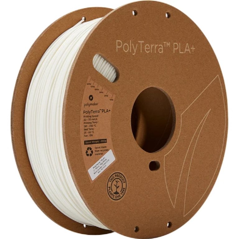 Polymaker PolyTerra PLA+ 1.75mm-1 kg  White