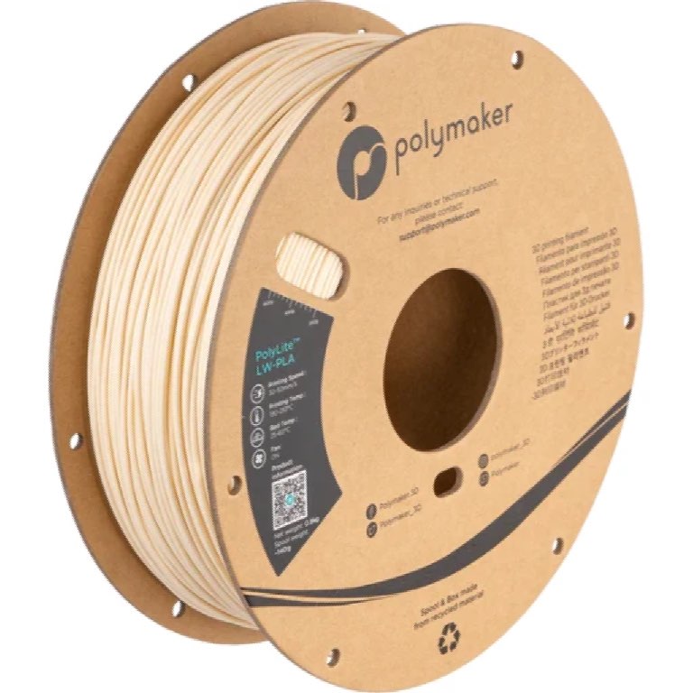 [PA08002] Polymaker PolyLite LW-PLA 1.75mm-0,8 kg White