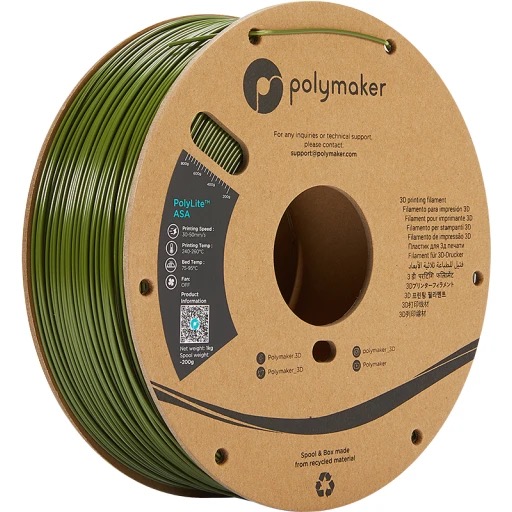 Polymaker PolyLite ASA 1.75mm-1 kg Army Green