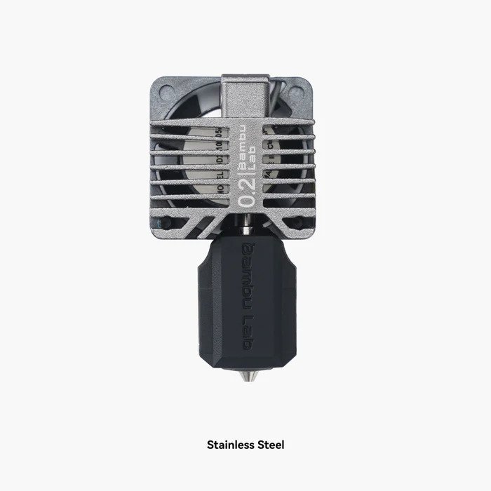 Bambu Lab X1E- 0,2mm Hotend Assembly with Stainless Steel Nozzle