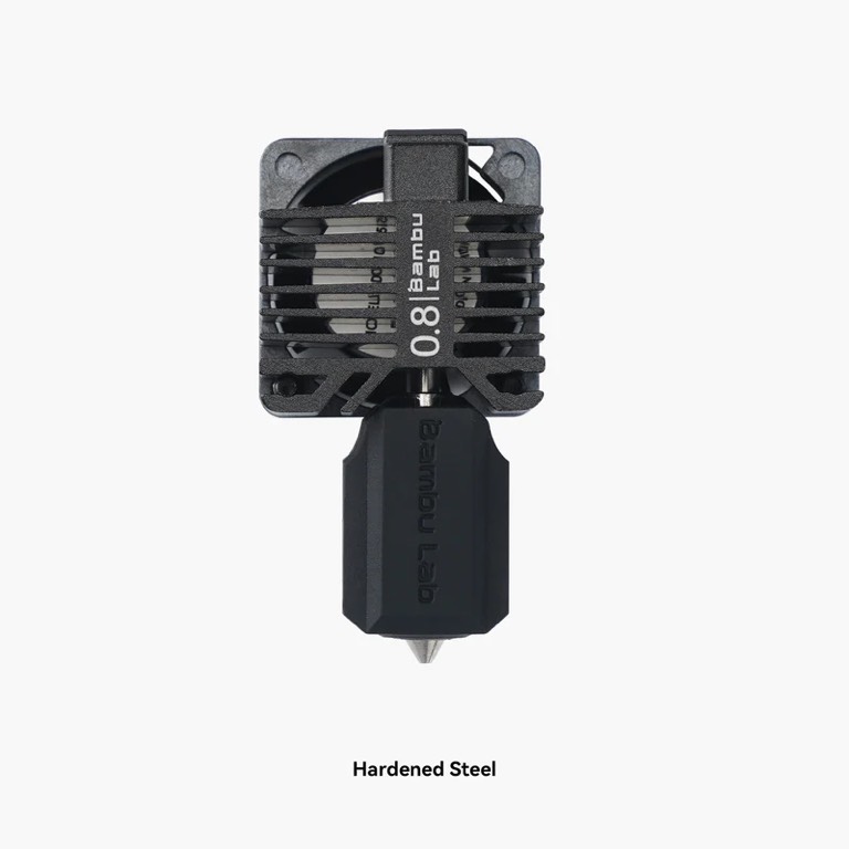 Bambu Lab X1 Hotend Assembly with Hardened Steel Nozzle 0,8mm