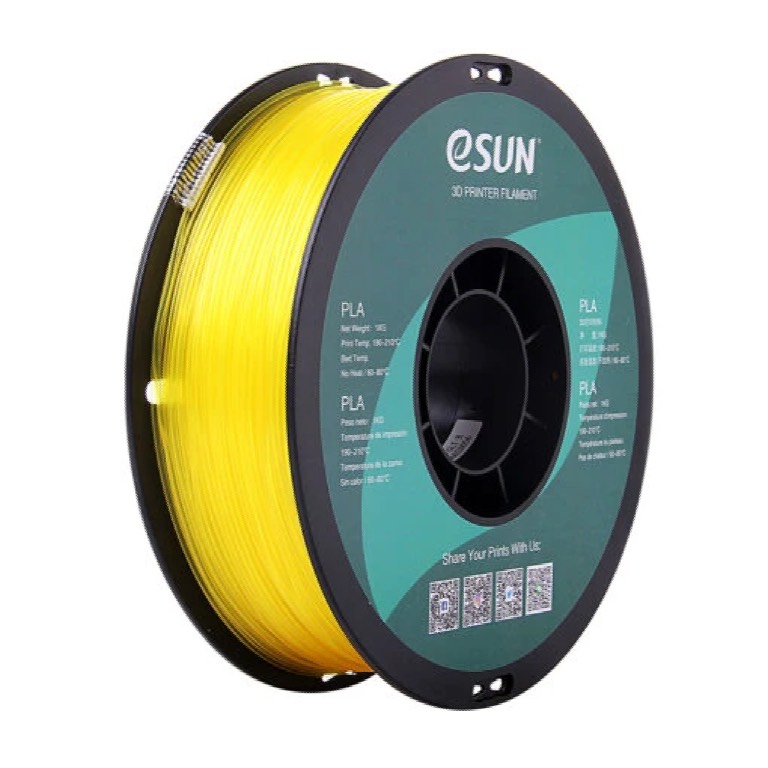 eSUN PLA - 1.75mm - 1 kg - GlassLemonYellow