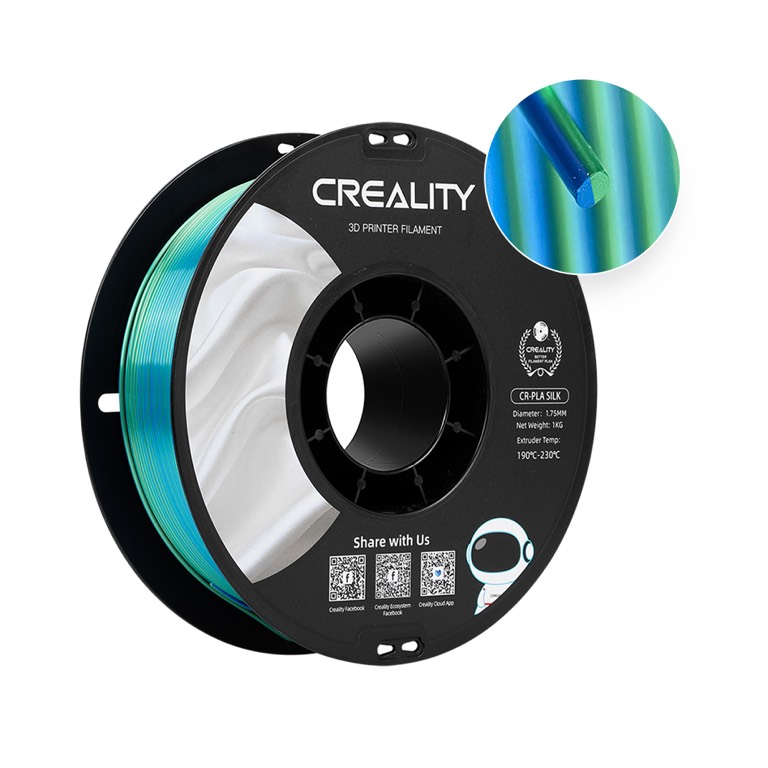 Creality CR-PLA Silk - 1.75 mm - 1 kg Blue-Green