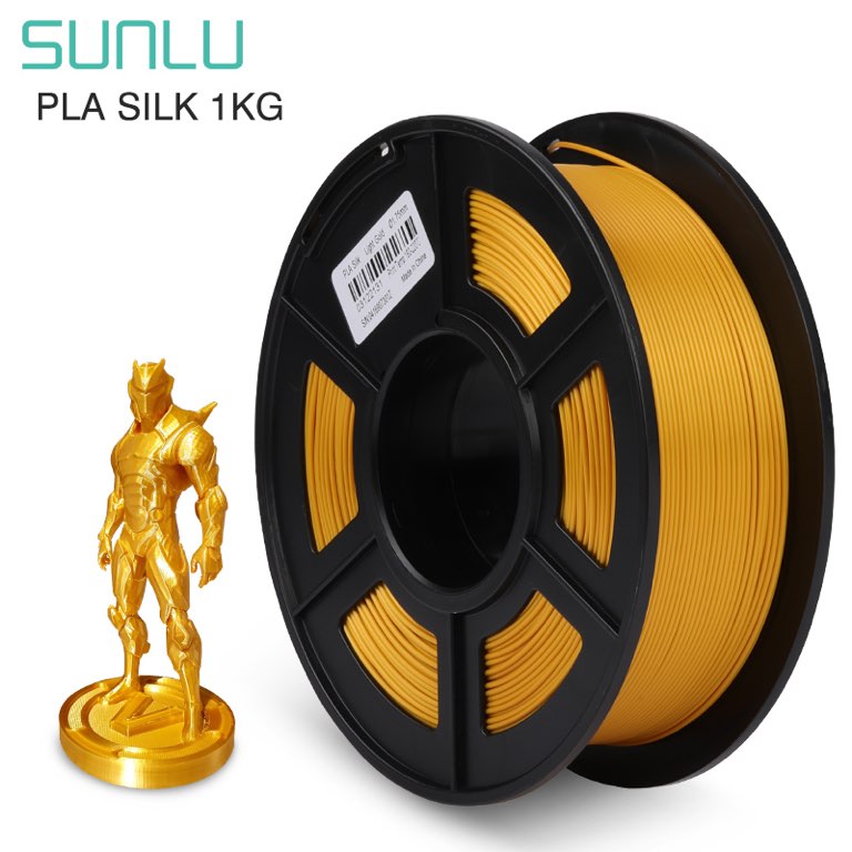 Sunlu Silk PLA+ Filament - 1.75mm - 1kg Light Gold