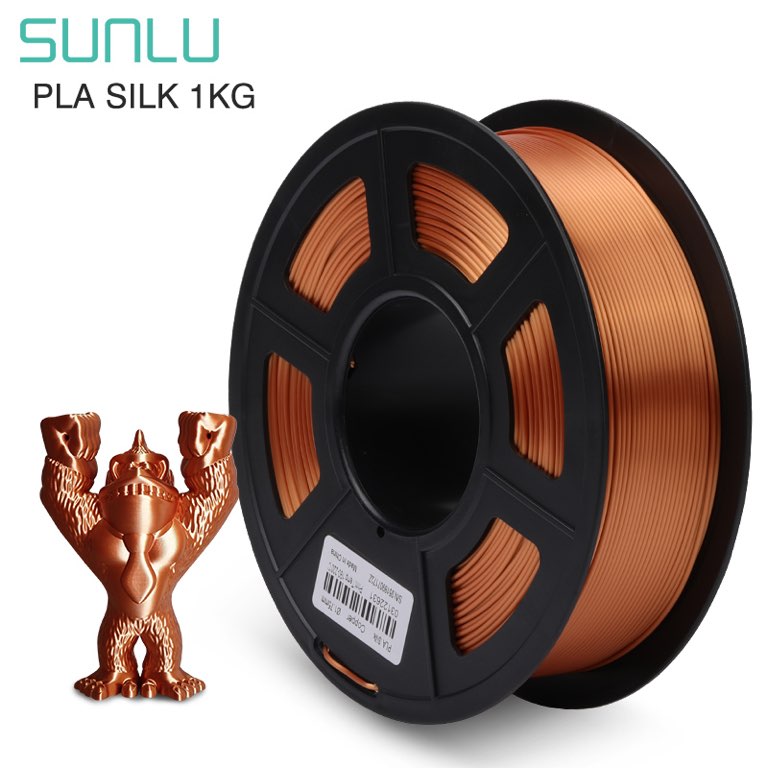 Sunlu Silk PLA+ Filament - 1.75mm - 1kg Copper