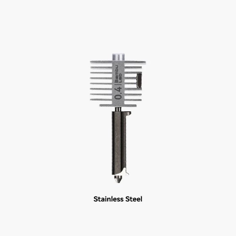 Bambu Lab A1 Series Hotend with stainless steel nozzle 0.4 mm