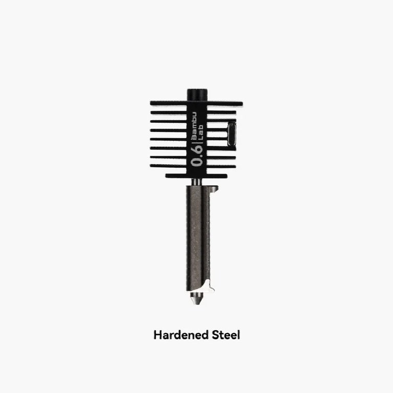 Bambu Lab A1 Series Hotend with hardened steel nozzle 0.6 mm