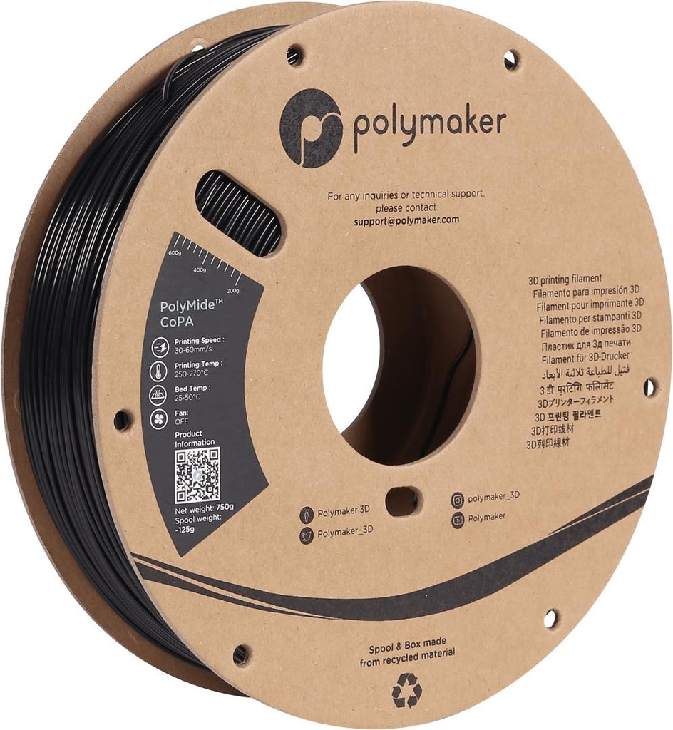 Polymaker PolyMide CoPA 750g  1.75mm black