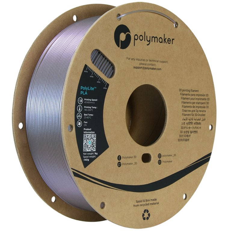 Polymaker PolyLite PLA 1.75mm-1 kg Starlight Mercury