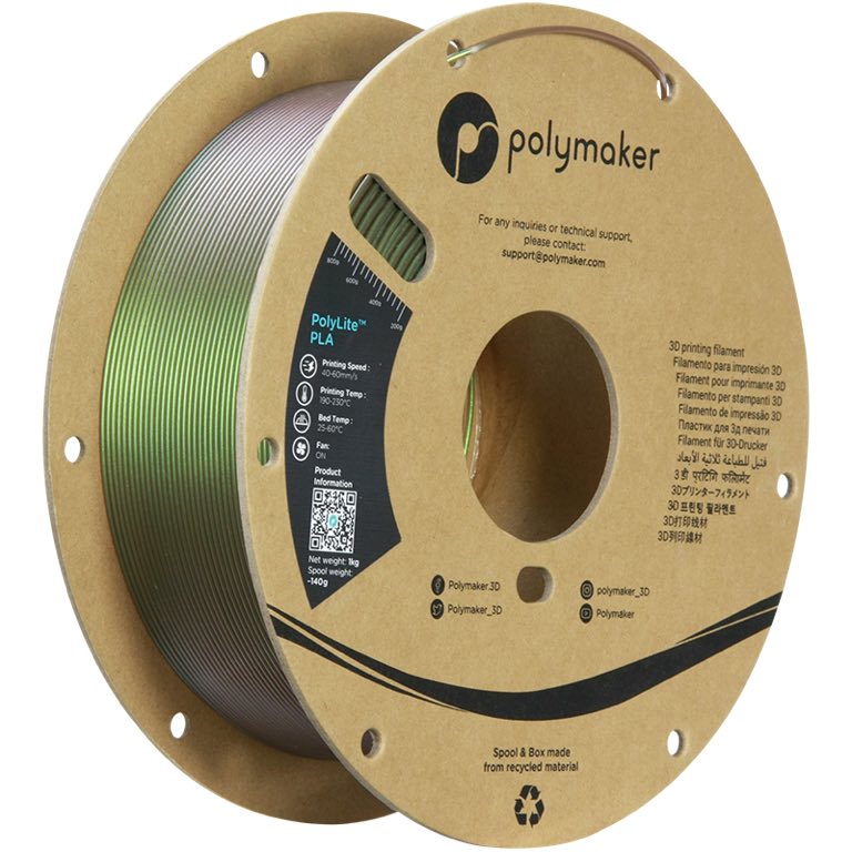 Polymaker PolyLite PLA 1.75mm-1 kg Starlight Meteor