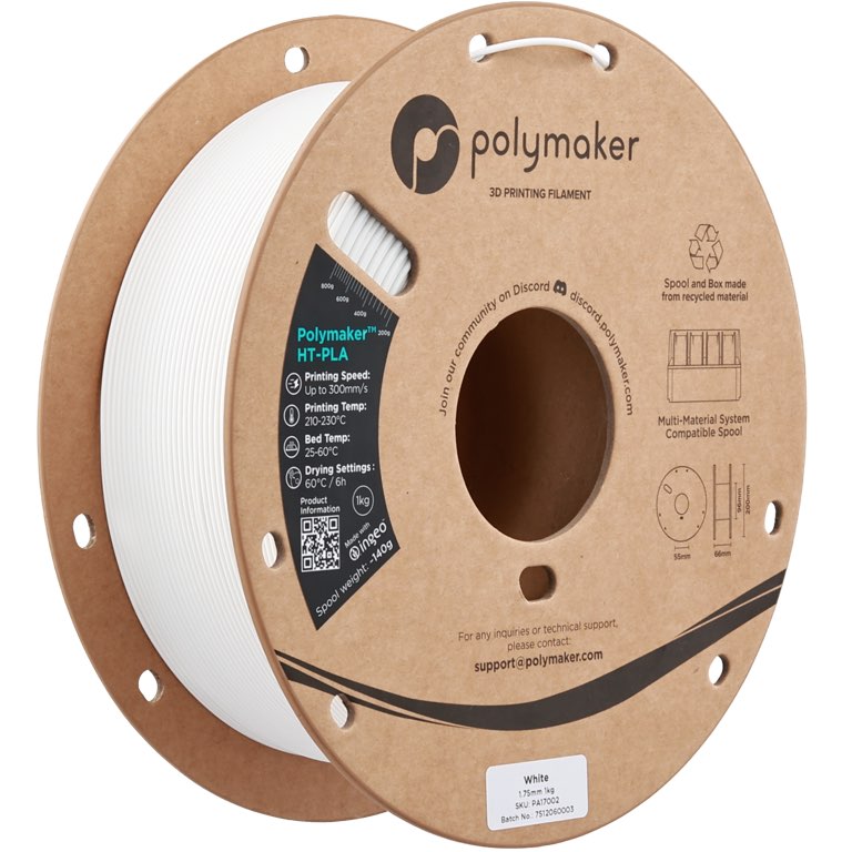 [PA17002] Polymaker HT-PLA 1.75mm - 1kg  White