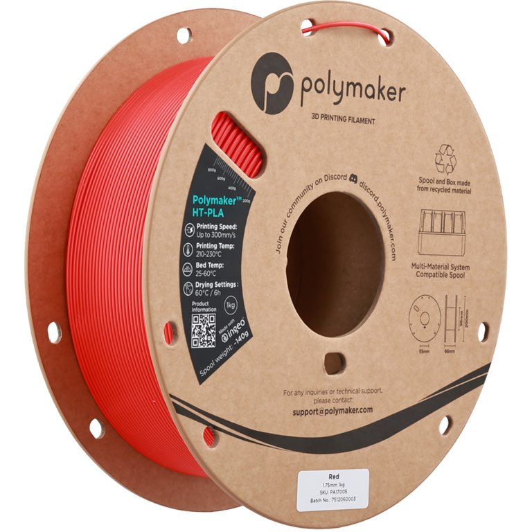 Polymaker HT-PLA 1.75mm - 1kg  Red
