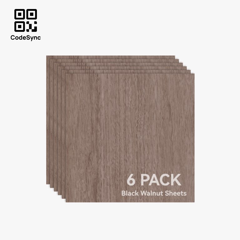 Bambu Lab 3mm Black Walnut Plywood (6PCS) 