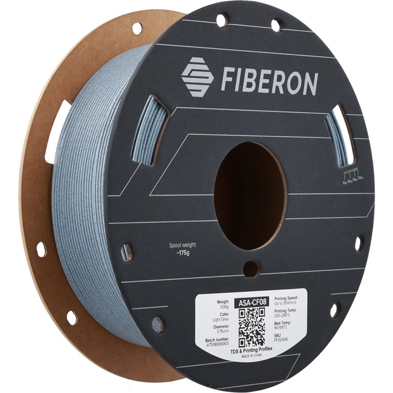 [FF02004] Polymaker Fiberon ASA-CF08 Light Grey 1.75mm 0,5kg 