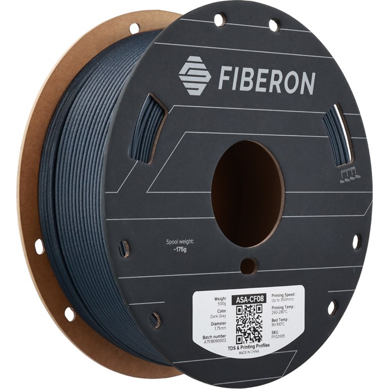 [FF02005] Polymaker Fiberon ASA-CF08 Dark Grey 1.75mm 0,5kg  