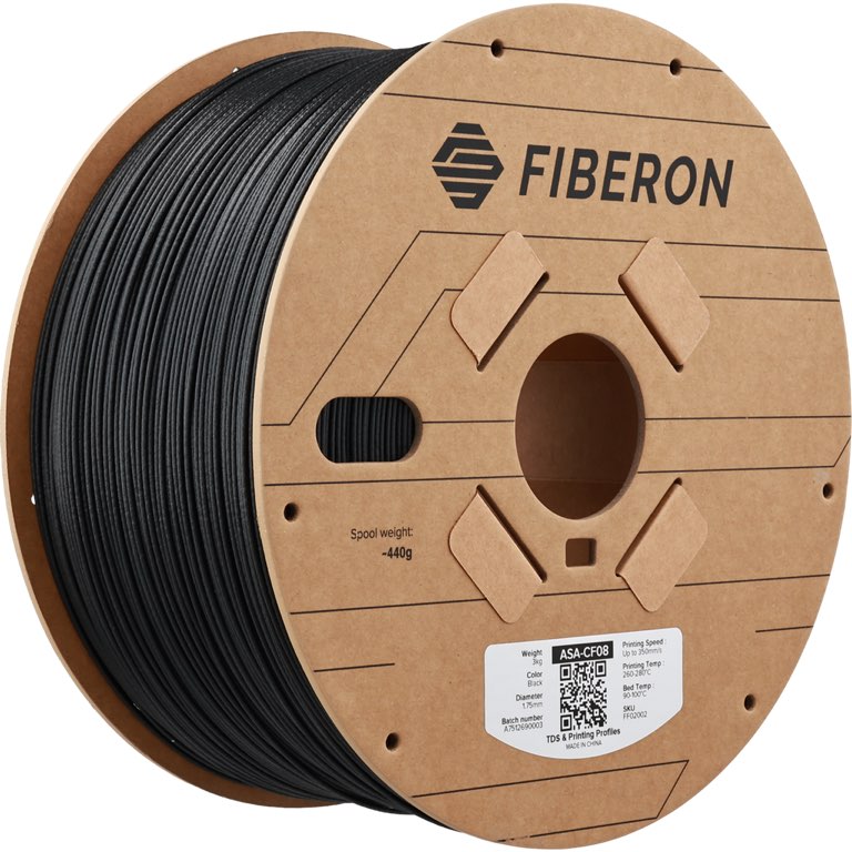 [FF02002] Polymaker Fiberon ASA-CF08 Black 1.75mm 3kg 
