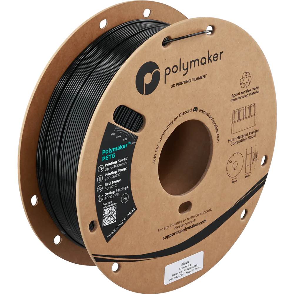 Polymaker  PETG 1.75mm-1 kg Black