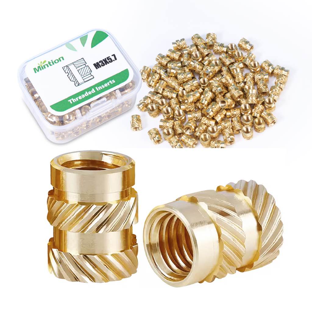 Mintion M3 x 5,7 mm x 4,6 mm kierreinsertti - 100 kpl