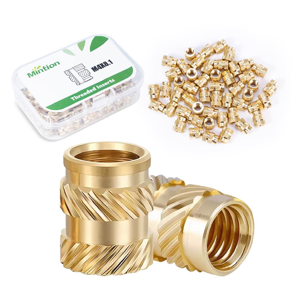 Mintion M4 x 8,1 mm x 6,3 mm kierreinsertti - 50 kpl