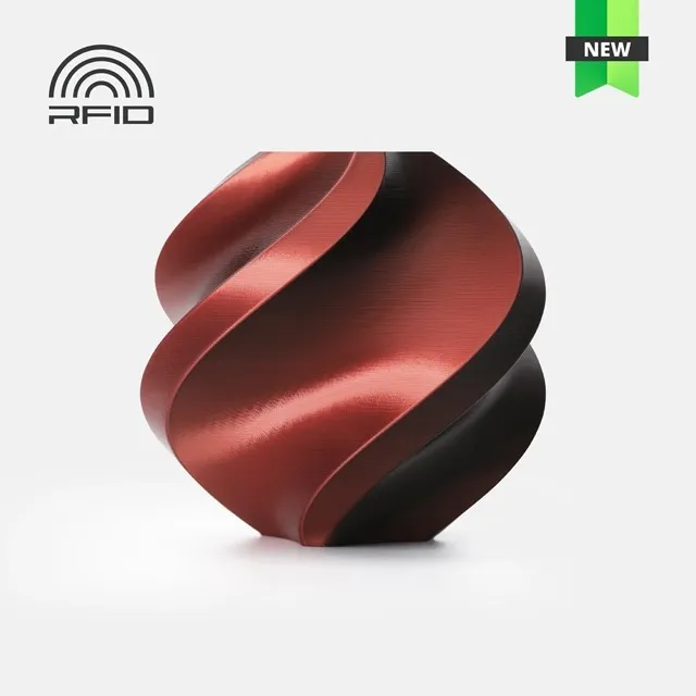 Bambu Lab PLA Silk - 1.75mm - 1 kg - Velvet Eclipse (Black-Red)