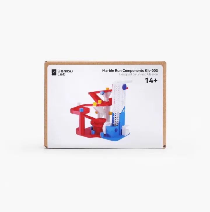 Bambu Lab Marble Run Components Kit-003 – moottoroidun 3D-tulostettavan kuularadan rakennussarja
