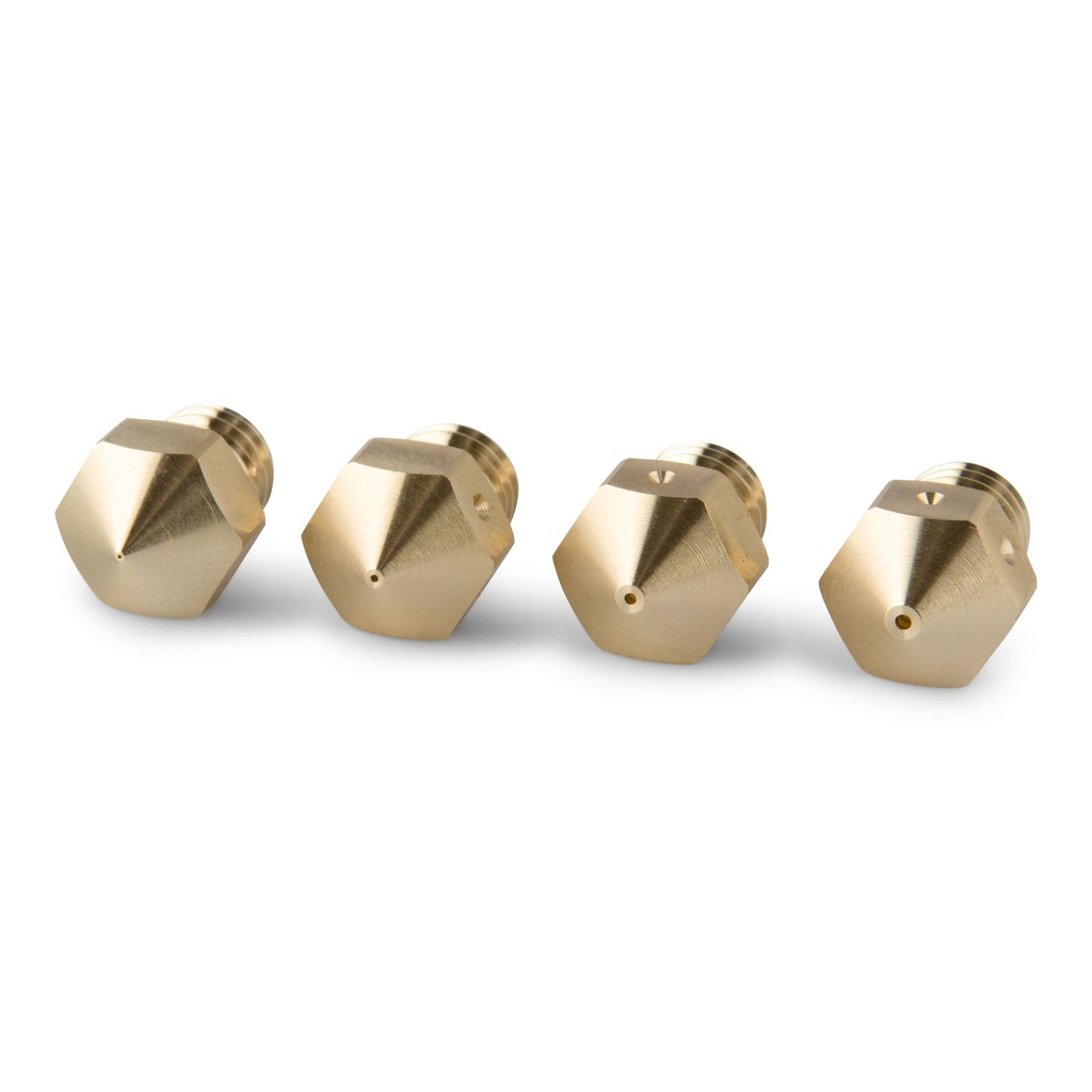PrimaCreator MK8 Mixed Size Brass Nozzle - 4 pcs