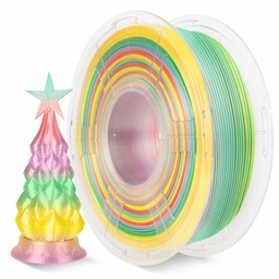 [13684] Sunlu Silk PLA+ Filament - 1.75mm - 1kg Rainbow