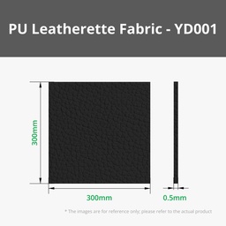[B-YD001] Bambu Lab Black Pebbled PU Leatherette Fabric